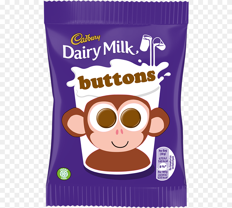 Deliciously Simple And Simply Delicious Little Button Cadbury Buttons Bag, Food, Snack, Sweets, Face Png Image