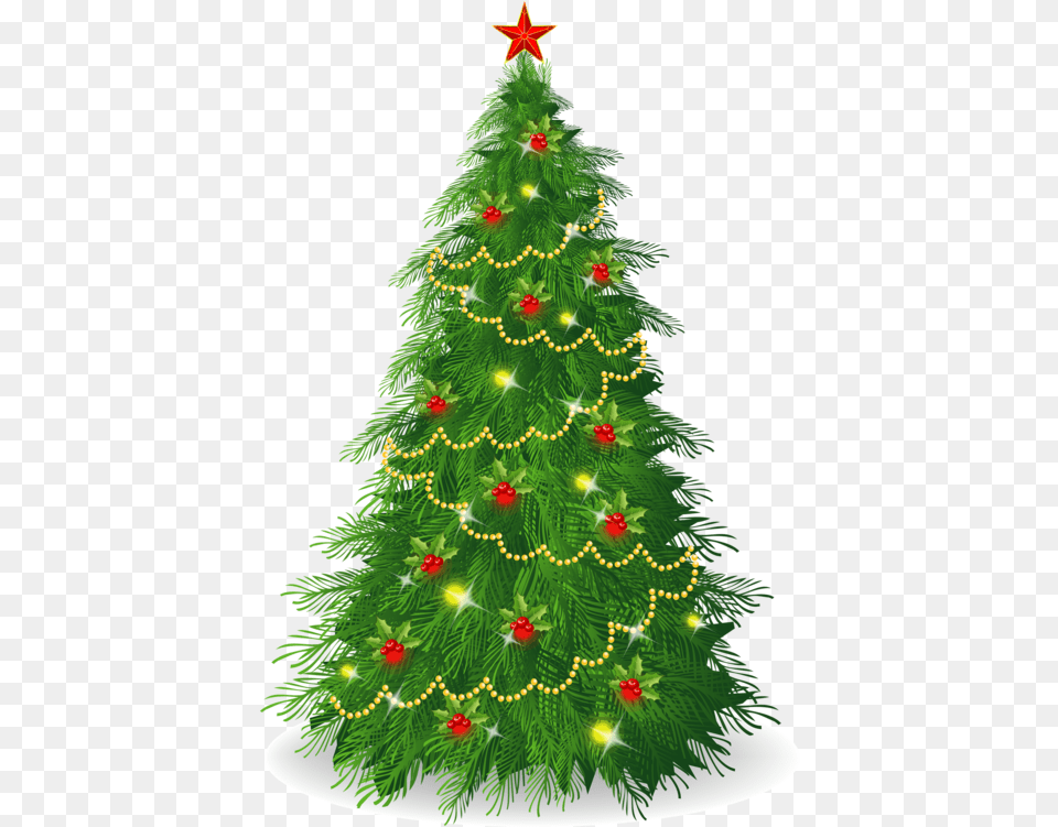 Delightful Christmas Tree Christmas Tree Clipart, Plant, Christmas Decorations, Festival, Christmas Tree Free Png