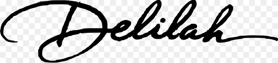 Delilah Logo Delilah, Gray Free Png