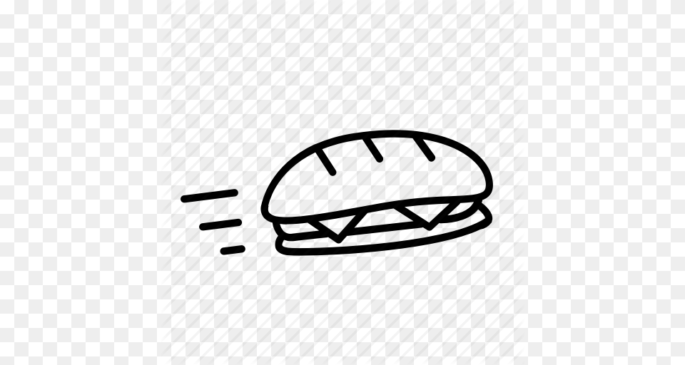 Deliver Food Deliver Food Delivery Sandwich Sub Subway Icon, Transportation, Vehicle, Art, Drawing Png Image