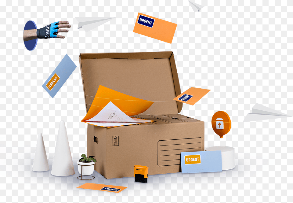 Deliveries For Post Offices And Messengers Carton, Box, Cardboard, Package, Package Delivery Png