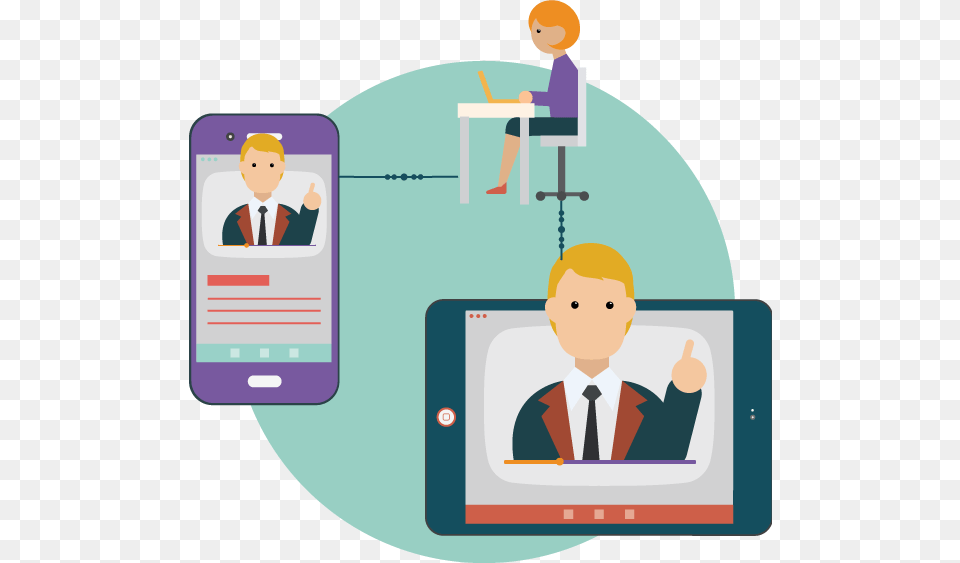 Delivering Lectures Online Using Video Chat Telu, Baby, Person, Computer, Electronics Free Png Download