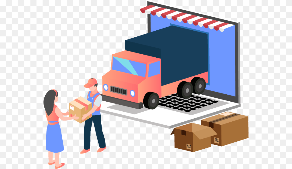 Delivery And Logistics Services Delivery Logistics, Box, Package Delivery, Package, Person Free Png