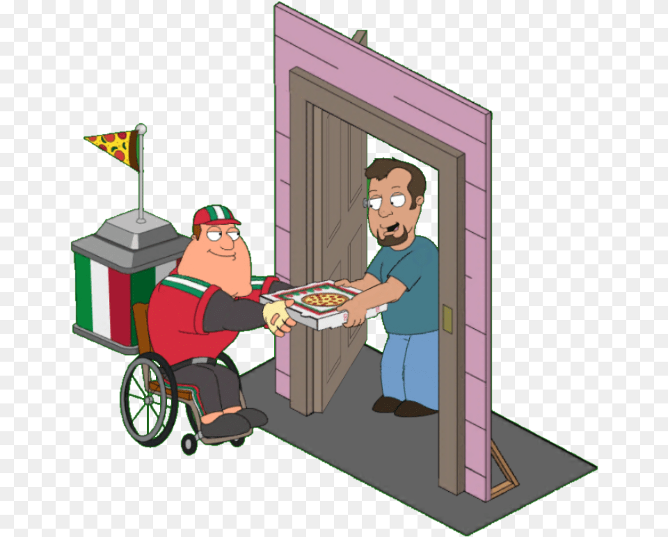 Delivery Boy With Girl, Furniture, Baby, Person, Chair Free Png Download