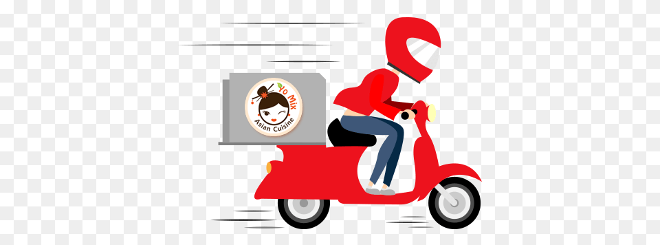 Delivery Clipart, Vehicle, Transportation, Scooter, Adult Free Png