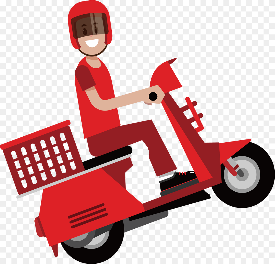 Delivery Clipart, Vehicle, Scooter, Transportation, Wheel Free Transparent Png