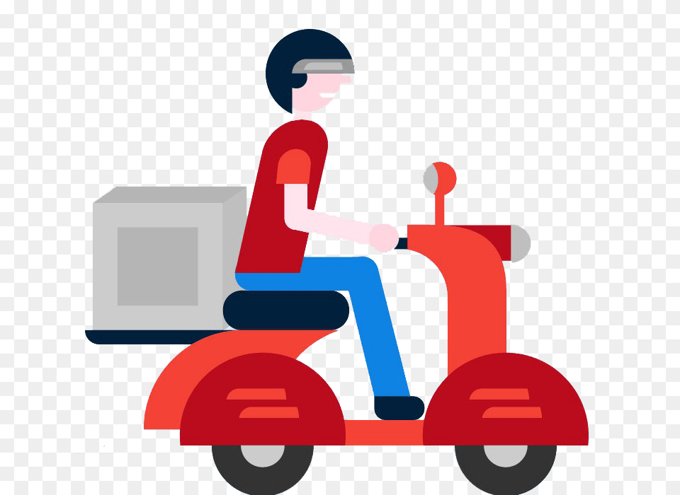Delivery Clipart, Vehicle, Transportation, Scooter, Wheel Free Png