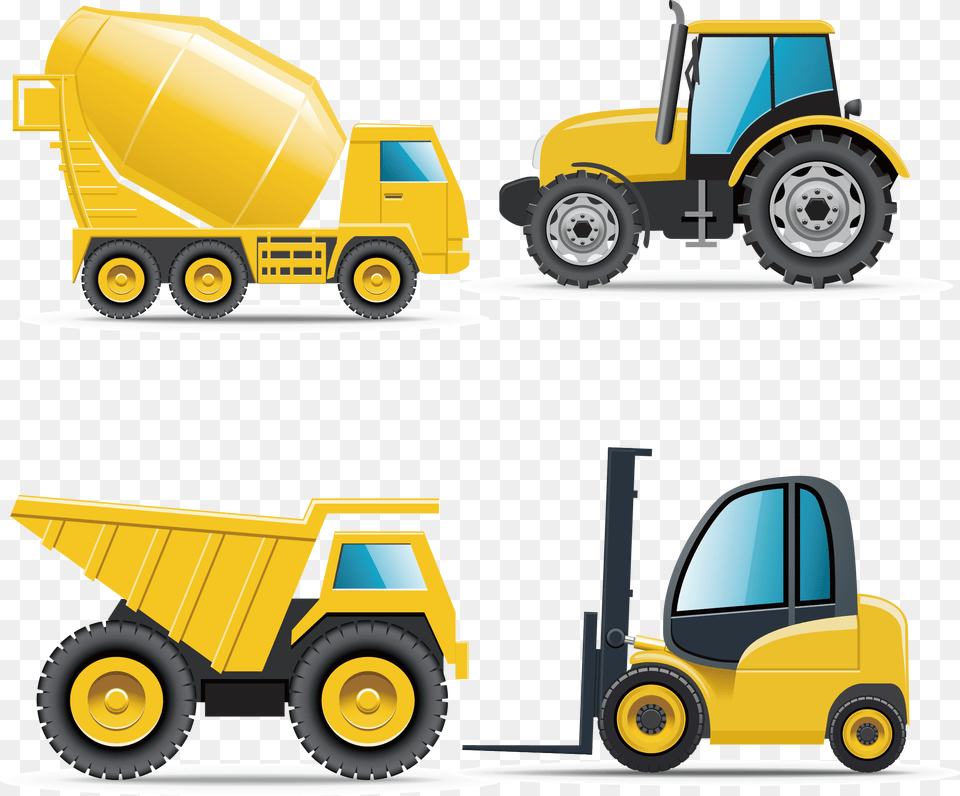 Delivery Clipart Commercial Vehicle, Machine, Wheel, Bulldozer, Transportation Png Image