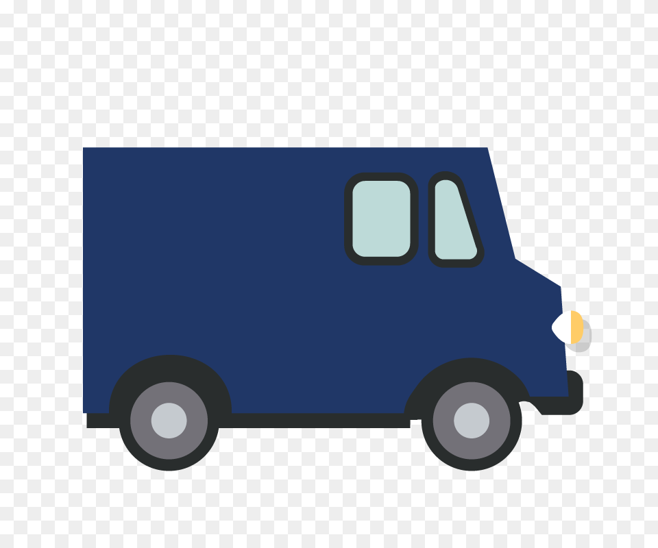 Delivery Clipart Commercial Vehicle, Moving Van, Transportation, Van, Bus Png Image