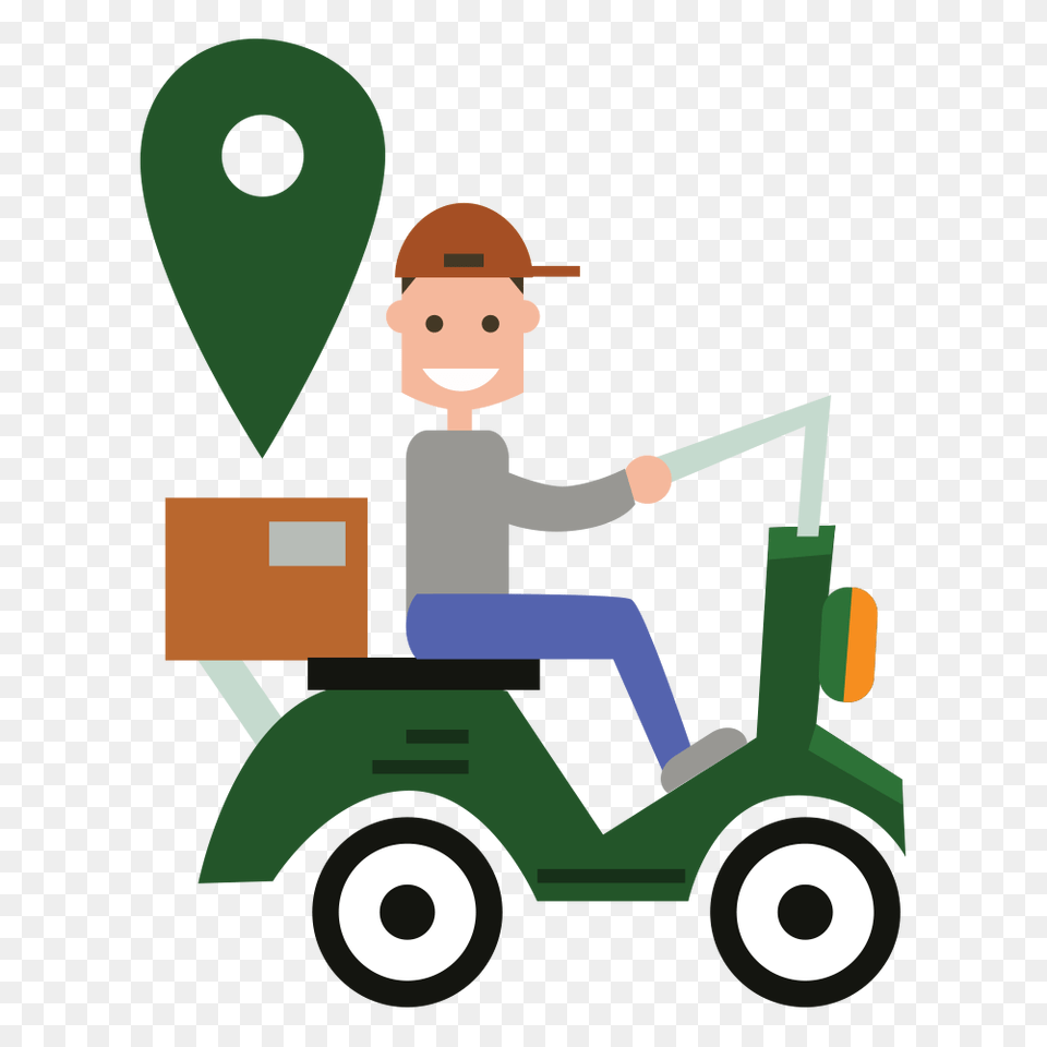 Delivery Clipart Courier Boy, Grass, Lawn, Plant, Baby Png Image