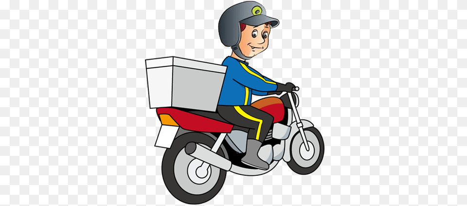 Delivery Clipart Delivery Boy, Motor Scooter, Vehicle, Transportation, Motorcycle Free Transparent Png