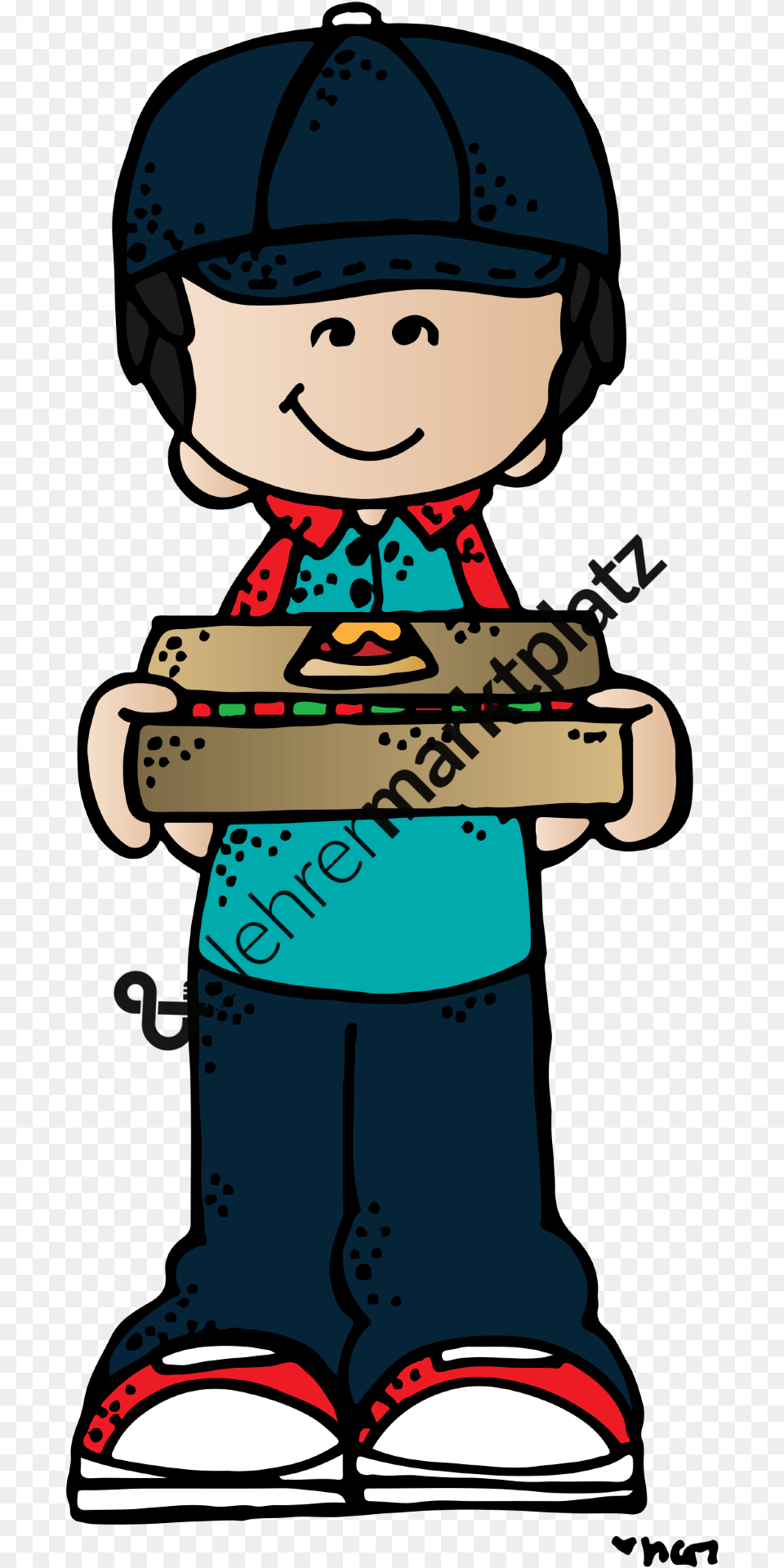 Delivery Clipart Pizza, Person, People, Baby, Head Free Png Download