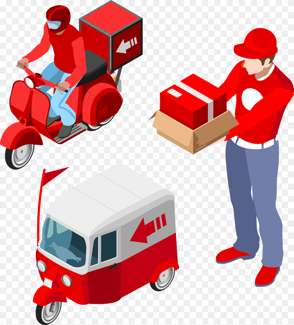 Delivery Clipart Product Delivery, Box, Cardboard, Carton, Person Free Png