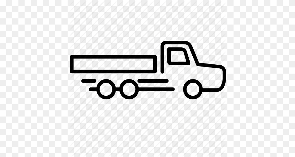 Delivery Flatbed Stack Stake Truck Truck Icon, Pickup Truck, Transportation, Vehicle Png Image