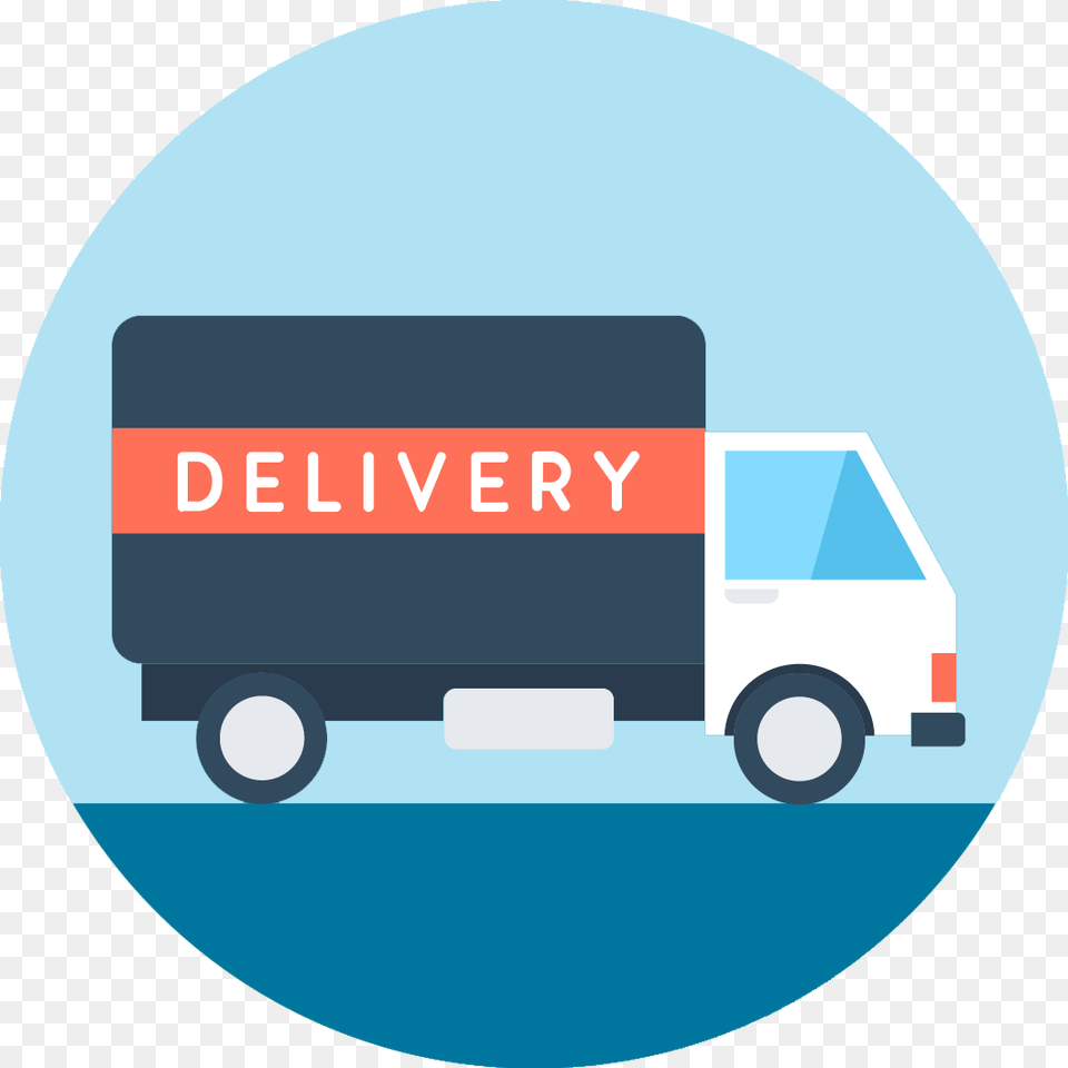 Delivery Icon, Vehicle, Van, Transportation, Moving Van Free Png Download
