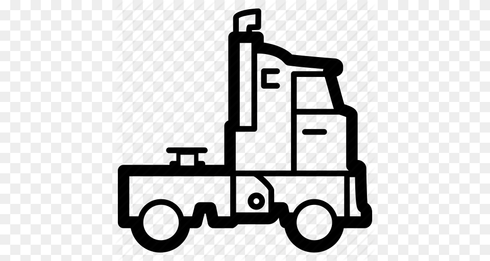Delivery Logistics Movement Trailer Truck Vehicle Icon, Construction, Oilfield, Outdoors, Tow Truck Free Png Download
