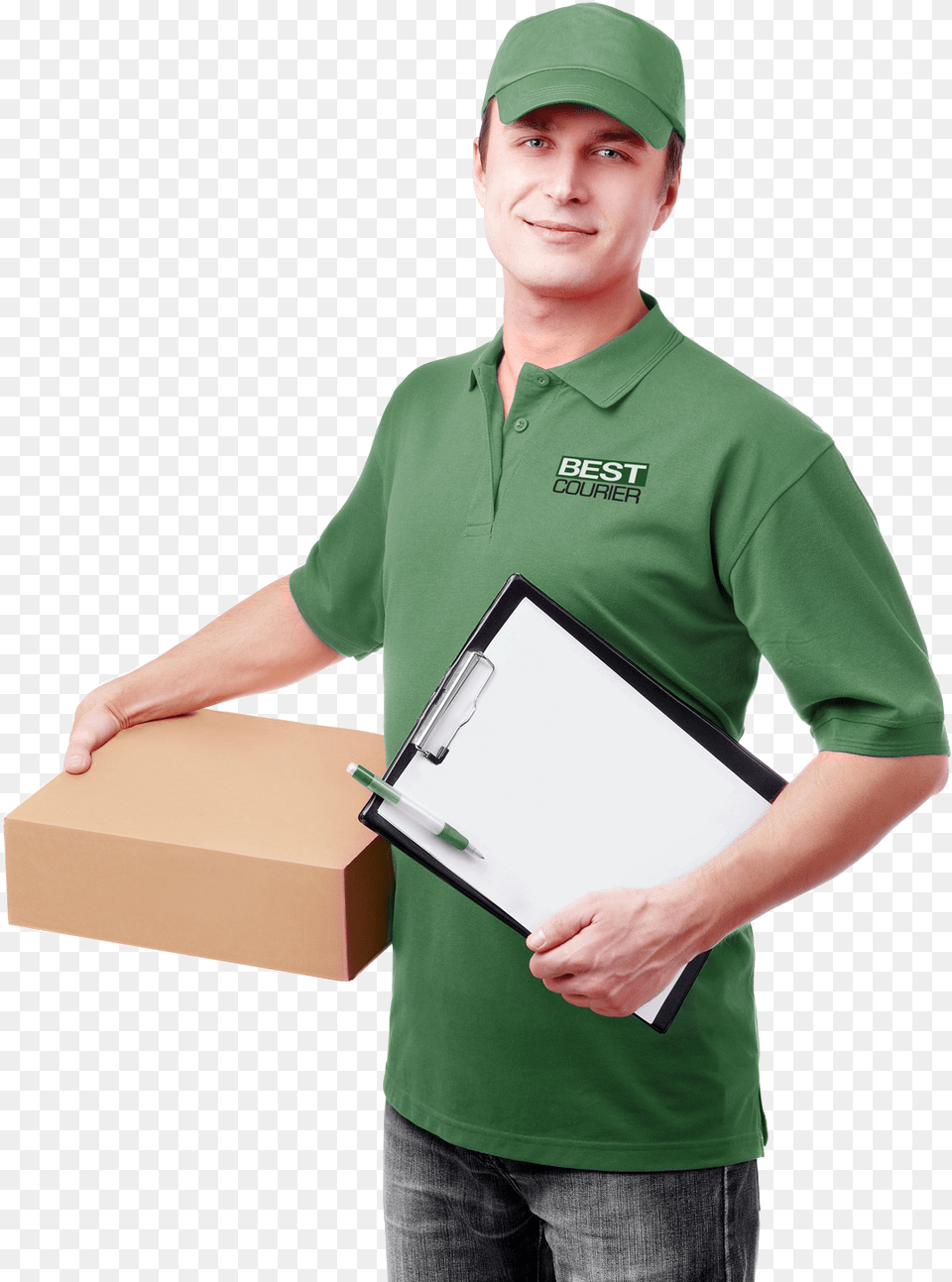 Delivery Man, Person, Box, Cardboard, Carton Png Image