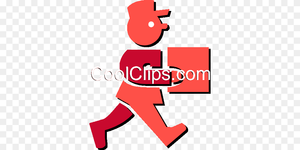 Delivery Man Royalty Vector Clip Art Illustration, People, Person, Logo, Dynamite Free Transparent Png