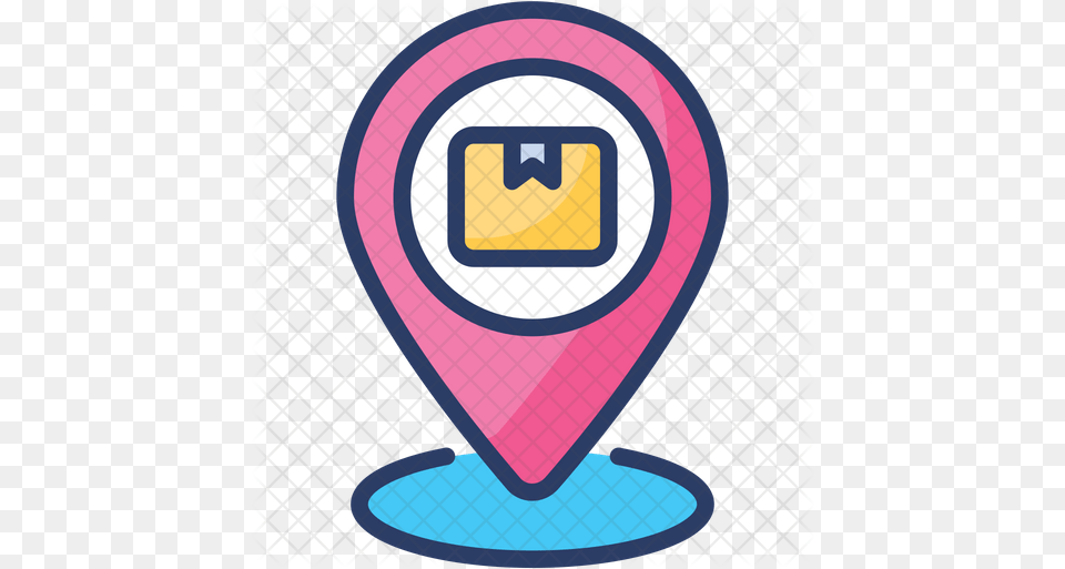 Delivery Map Location Icon Of Colored Emblem Png