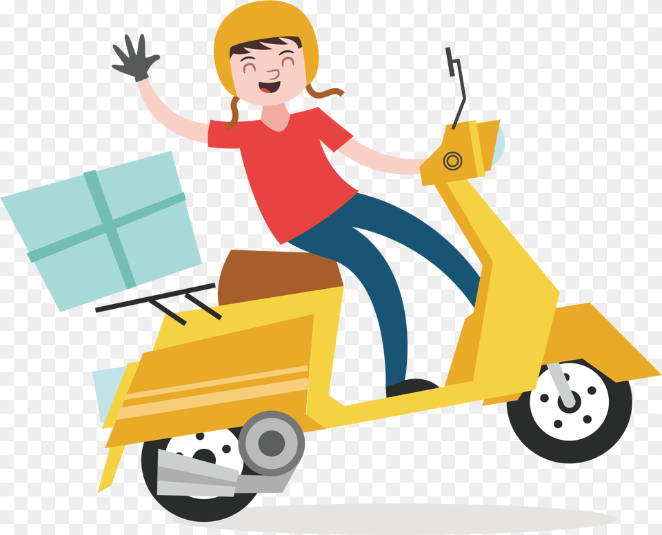 Delivery Pic Delivery, Face, Head, Person, Scooter Png