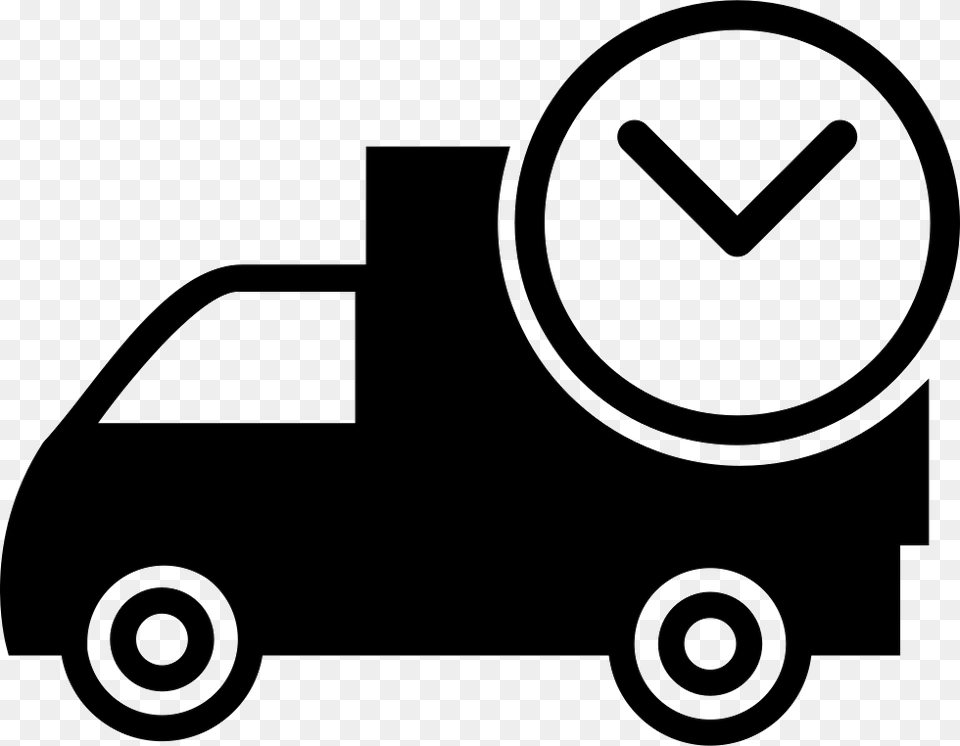 Delivery Time Ios 7 Interface Symbol Comments Icon Car Delivery, Stencil, Device, Grass, Lawn Free Png