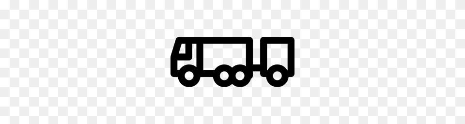 Delivery Truck Cargo Truck Delivery Trailer Truck Transport Icon, Gray Free Png
