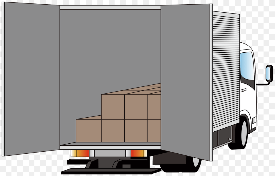 Delivery Truck Clipart, Moving Van, Transportation, Van, Vehicle Free Png Download