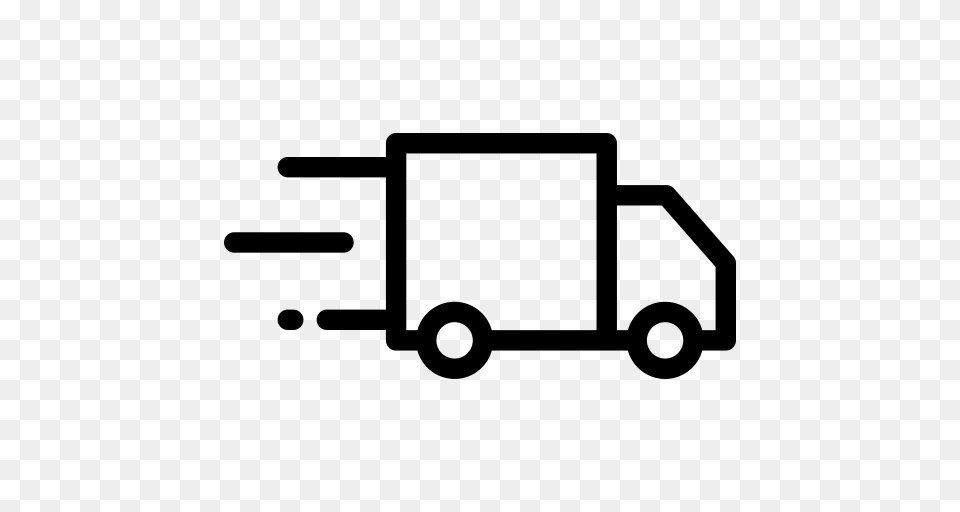 Delivery Truck Delivery Truck Truck Icon With And Vector, Gray Free Png