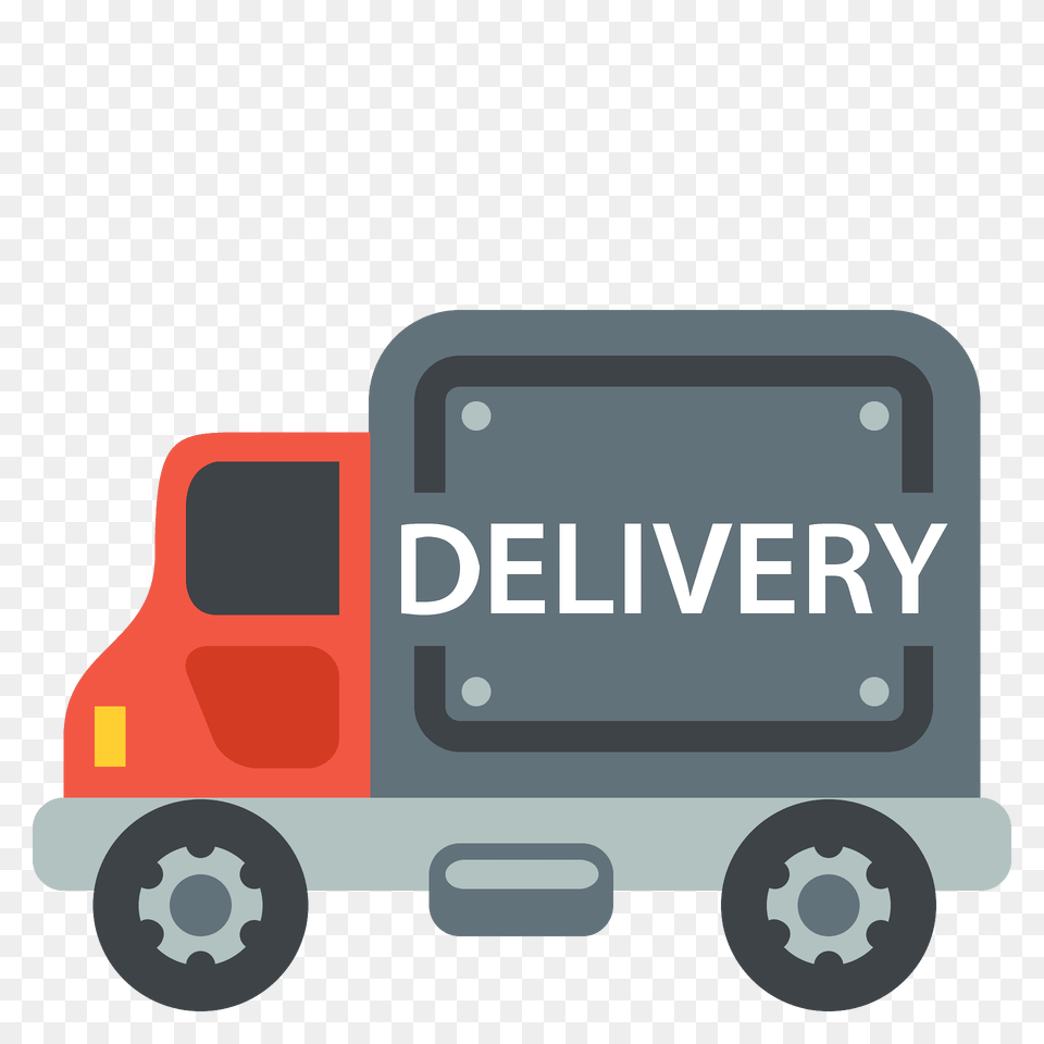 Delivery Truck Emoji Clipart, Moving Van, Transportation, Van, Vehicle Free Png