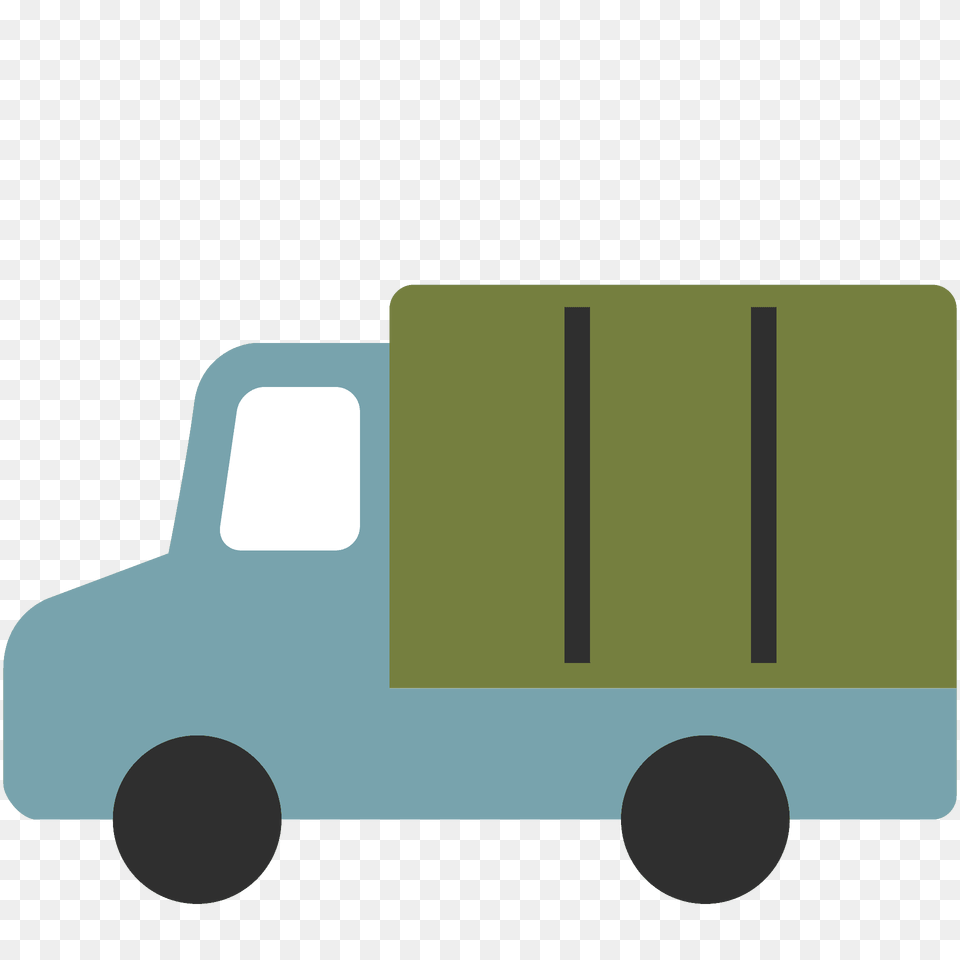 Delivery Truck Emoji Clipart, Moving Van, Transportation, Van, Vehicle Png