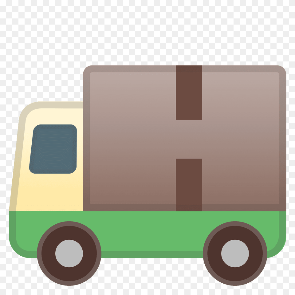 Delivery Truck Emoji Clipart, Vehicle, Van, Transportation, Moving Van Free Transparent Png