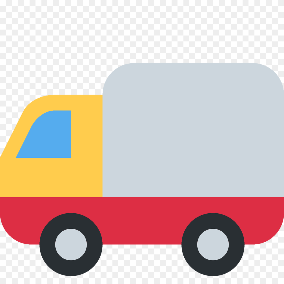 Delivery Truck Emoji Clipart, Vehicle, Van, Transportation, Moving Van Free Png