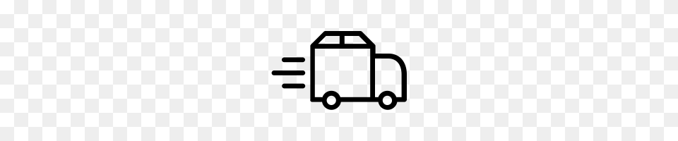 Delivery Truck Icons Noun Project, Gray Png