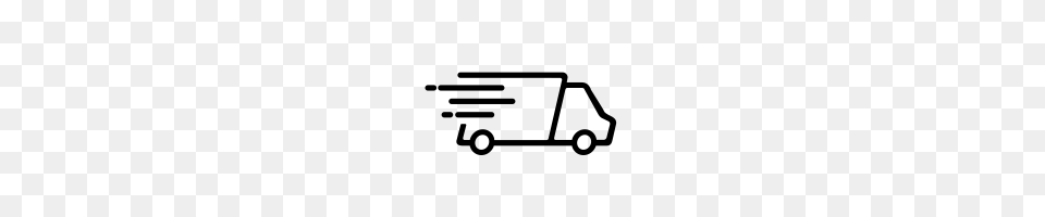 Delivery Truck Icons Noun Project, Gray Png Image