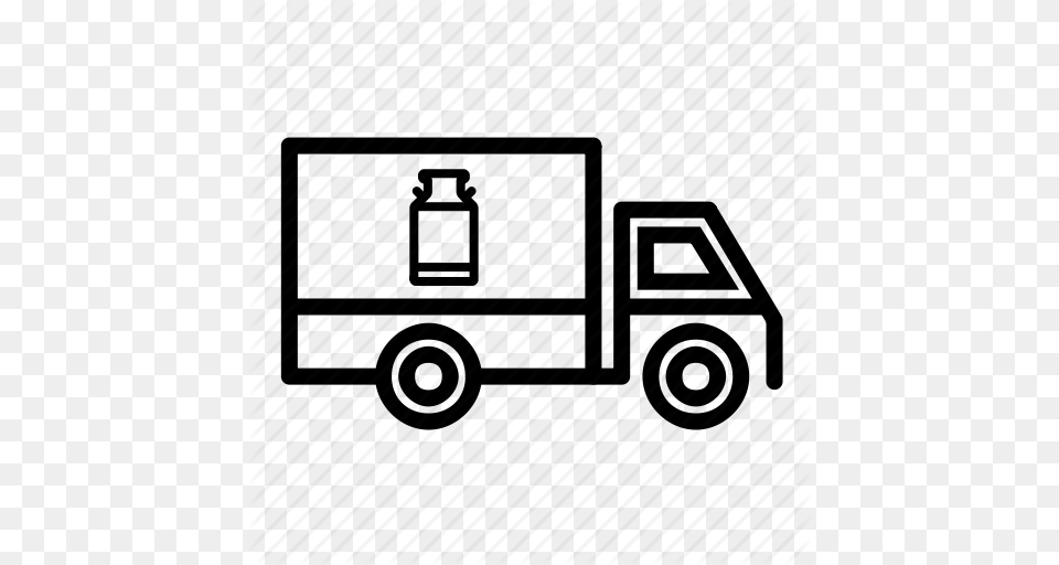 Delivery Truck Milk Delivery Milk Van Transport Transportation, Moving Van, Vehicle Free Png