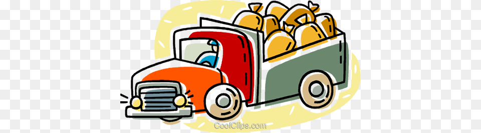 Delivery Truck Royalty Vector Clip Art Illustration, Pickup Truck, Transportation, Vehicle, Bulldozer Free Png Download