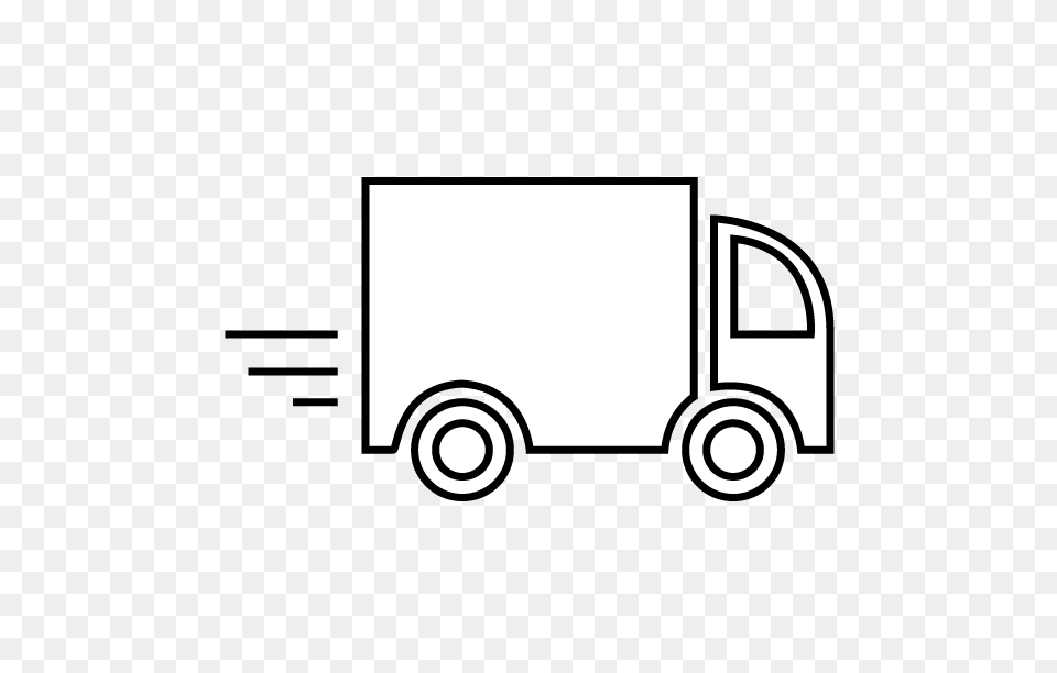 Delivery Van Clipart Delivery Truck Line Art Delivery Truck Line Art, Vehicle, Transportation, Moving Van, Tool Free Transparent Png