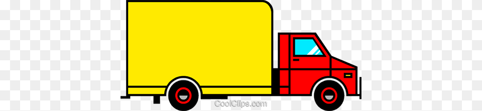 Delivery Van Royalty Free Vector Clip Art Illustration, Moving Van, Transportation, Vehicle, Machine Png Image