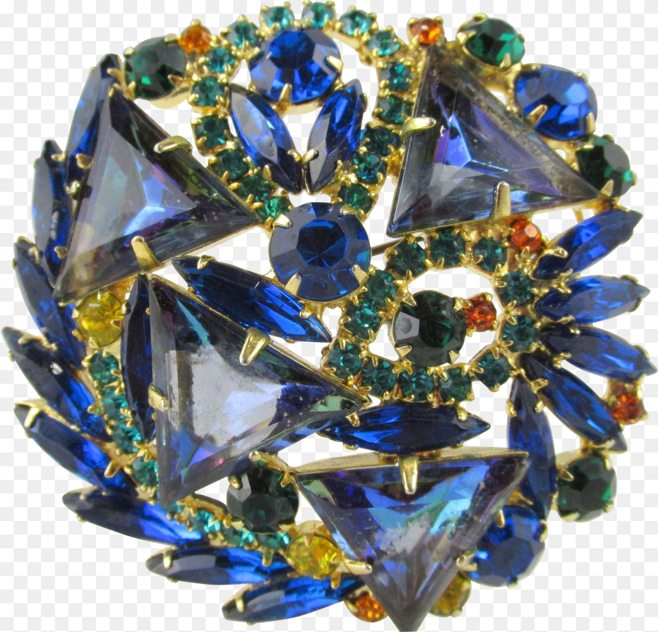 Delizza Amp Elster Juliana Blue Triangle Rhinestone Large Crystal Free Png