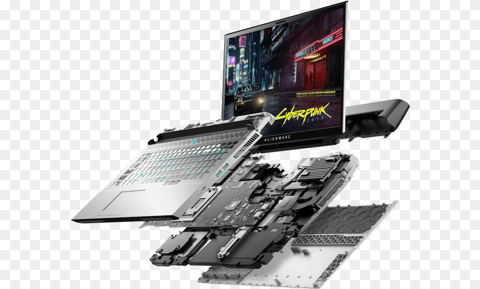 Dell Gaming Updates Alienware Goes Super And Adds Ryzen Alienware Area 51m R2, Laptop, Computer, Electronics, Pc Free Png Download