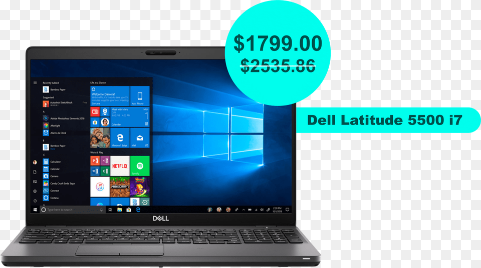 Dell Latitude 3400, Computer, Electronics, Laptop, Pc Free Png