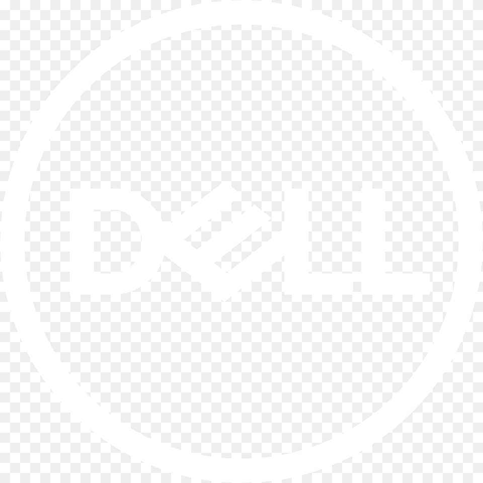Dell Logo White, Disk Free Png