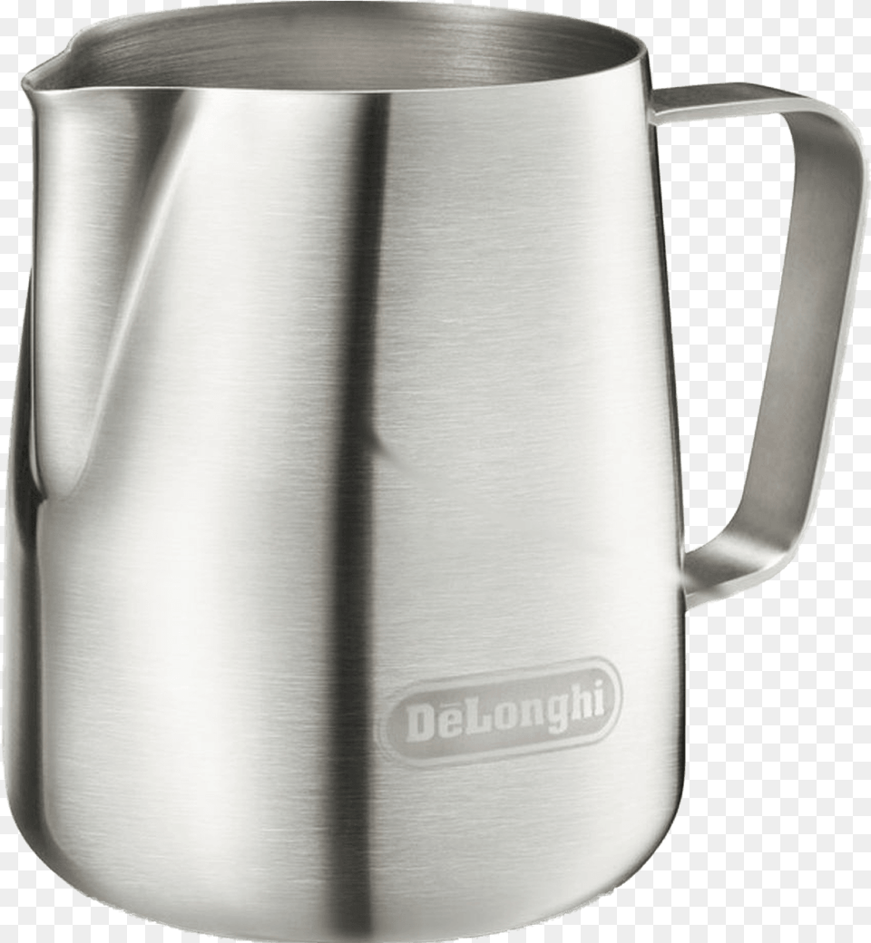 Delonghi Milk Frothing Jug Stainless Steel Milk Frothing Jug, Water Jug, Cup Free Transparent Png