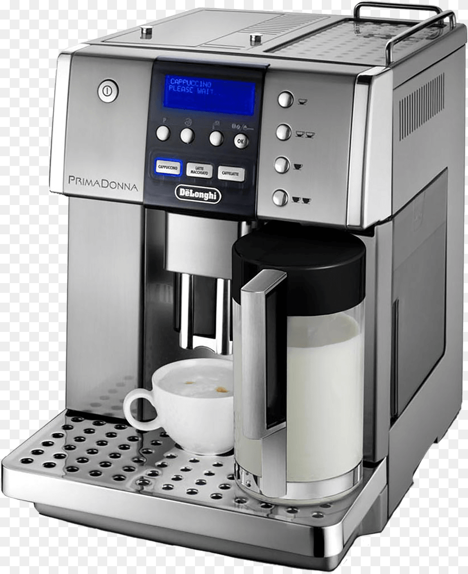 Delonghi Prima Donna Coffee Machine De39longhi Esam 6600 Primadonna Automatic Coffee Machine, Cup, Beverage, Coffee Cup, Electrical Device Free Png