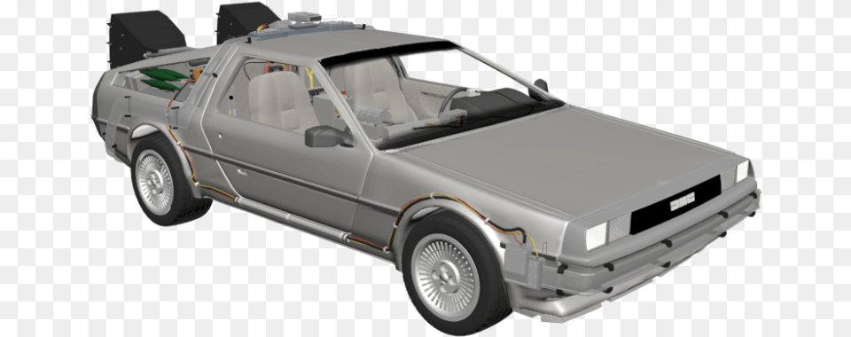 Delorean, Car, Vehicle, Coupe, Transportation Free Png Download
