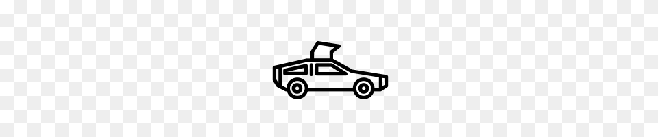 Delorean Icons Noun Project, Gray Png Image