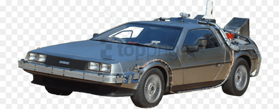 Delorean Images Background Delorean Time Machine, Alloy Wheel, Car, Car Wheel, Spoke Free Png Download