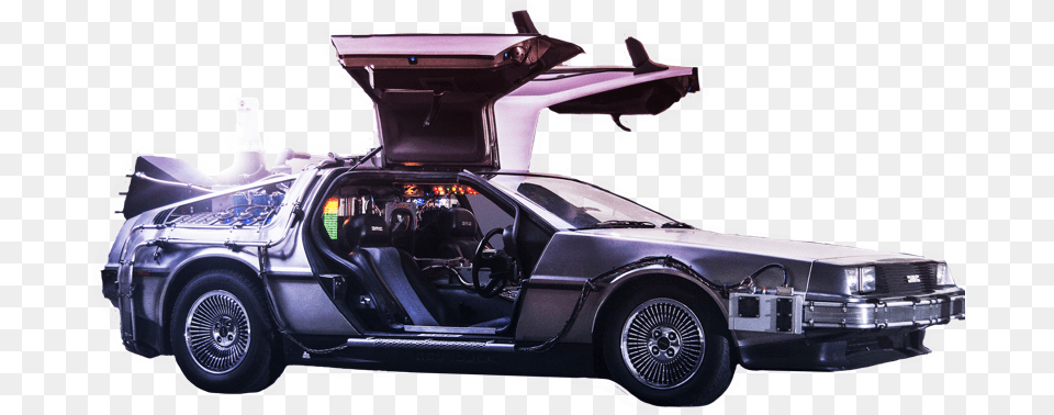 Delorean Motor Compan Delorean, Alloy Wheel, Vehicle, Transportation, Tire Png Image