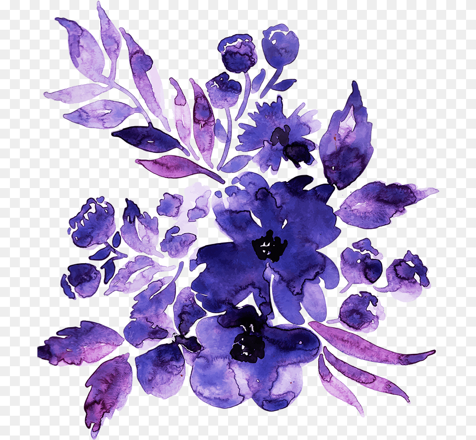 Delphinium, Plant, Flower, Purple, Petal Png