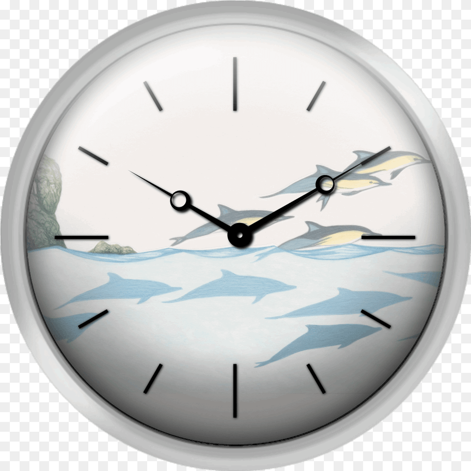Delphinus Delphis Group Clock, Analog Clock, Wall Clock, Disk Free Png Download